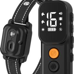 Collier de Dressage Chien Port&eacute;e 1000m 4 Modes Verrouillage de S&eacute;curit&eacute; Double Canal &Eacute;tanche IP67