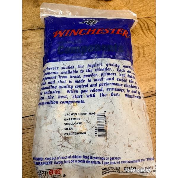�tuis douilles 270 winchester short magnum WSC270WSMU de marque winchester neuve