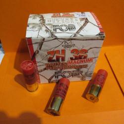 25 cartouches steel shot FOB HAUTES PERFORMANCES  ZH 36 en 36gr n&deg; 5 en cal 12/76