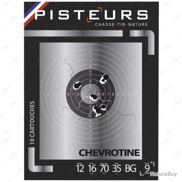 Cartouches chevrotines PISTEURS CAL 12/70 - CHEVROTINE 9 GRAINS