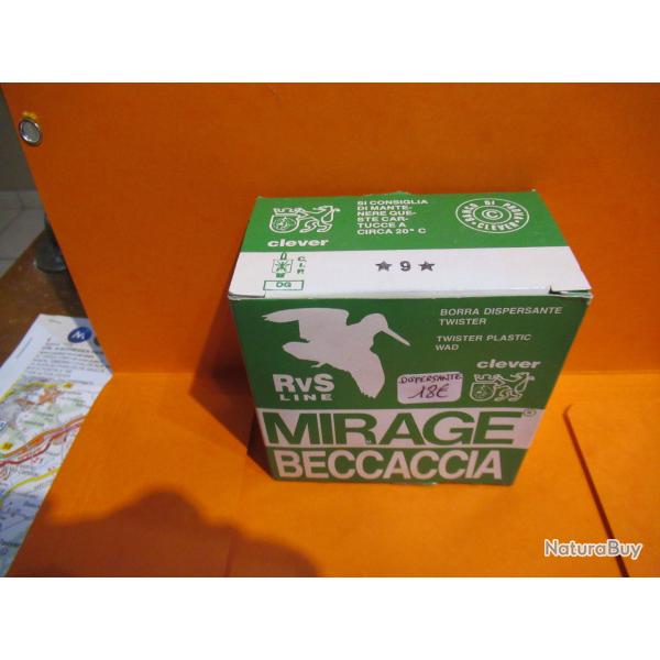 25 cartouches dispersantes  CLEVER MIRAGE BECCACIA RVS cal 12/70 en 36gr
