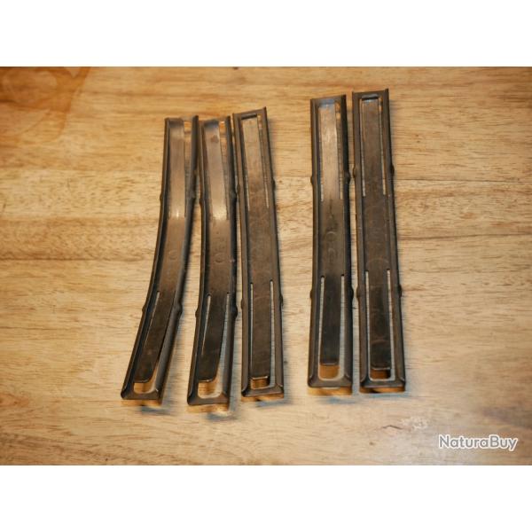 Lot de 5 lames chargeur pour SKS 45 et divers AK47/AKM