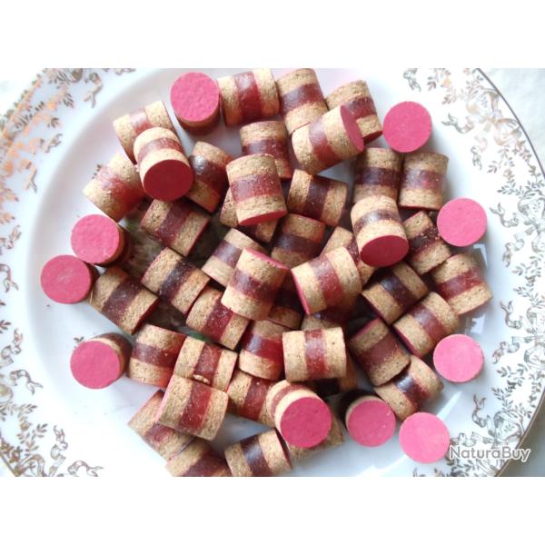 Lot de 100 bourres grasses en calibre 16 , �paisseur 19 � 20mm.