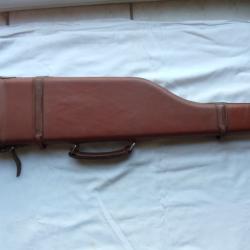 Etui jambon en cuir MANUFRANCE pour petits calibres, en bon &eacute;tat.
