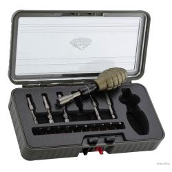 Set d Outils Gun Power Tool 17 pcs - Poign&eacute;e Grenade Verte - Polyvalence et Robustesse pour l Entret