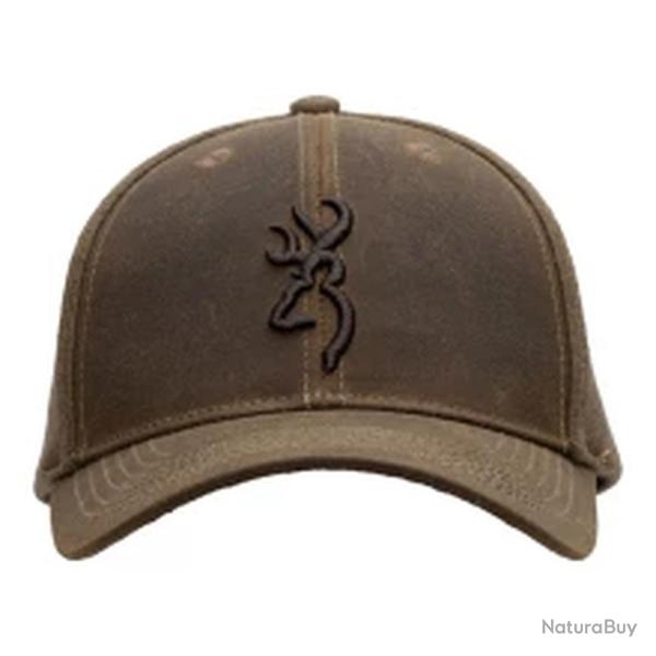 Casquette Elite Wax Brown Browning - Cuir Cir� R�sistant - Confort Optimal - Style et Durabilit�