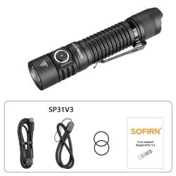 Lampe Torche SP31 V3 SST40 2000lm USB-C IP68 Portable *Ench&egrave;re* Tactique Camping Chasse