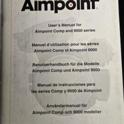 Vds Notice AIMPOINT  9000SC 2MOA en Fran&ccedil;ais