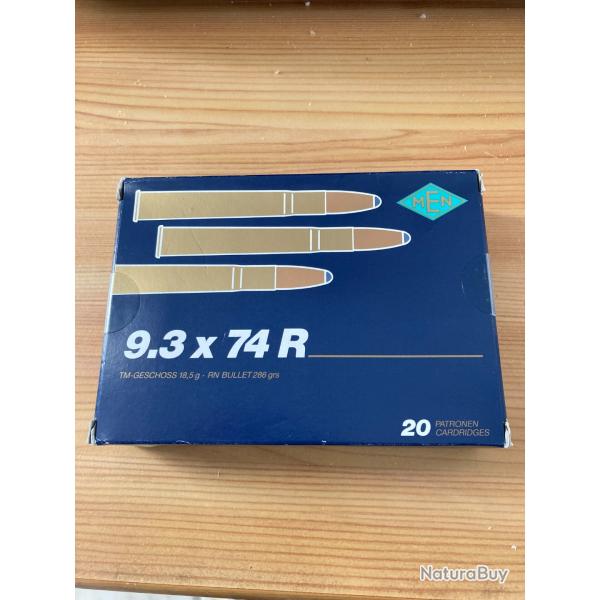 20 cartouches MEN 9,3x74R.