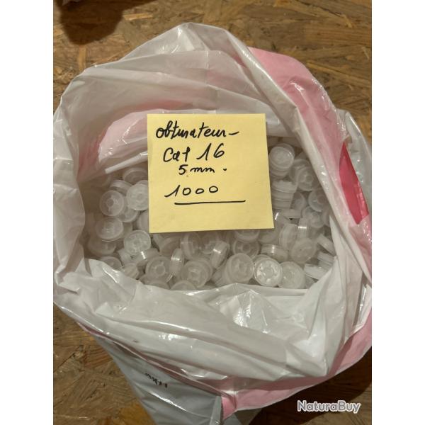 Obturateur plastique, calibre 16