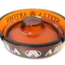 Gros Cendrier Publicitaire Bi&egrave;re Stella Artois Verre Fum&eacute; Design Moderne