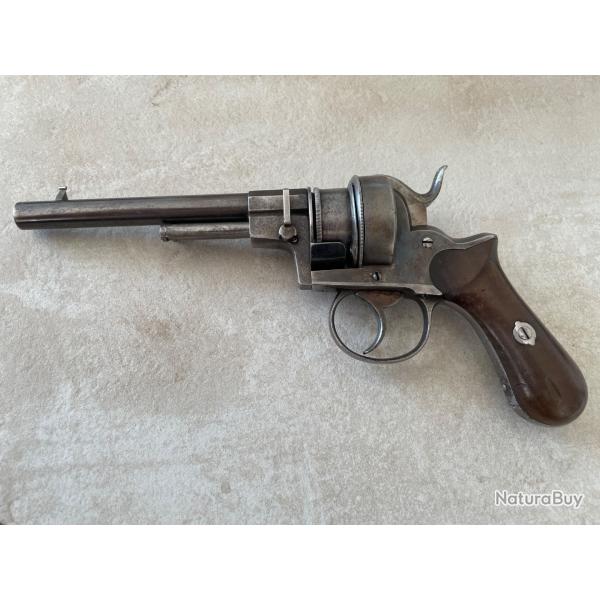 Rarissime revolver � broche GUERRIERO � barillet coulissant