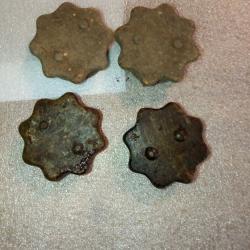 4 Bouchons de grenade arm&eacute;e allemande