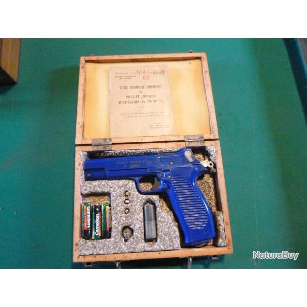 Rare Pistolet lumineux d'instruction en coffret d'origine Complet