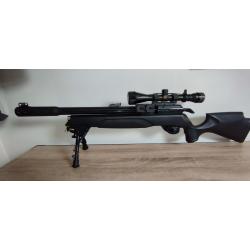 Carabine Arrow PCP 4.5mm 19.9joules + Lunette 3-9x40 wr Gamo + bipied+porte chargeurs + 2 chargeurs