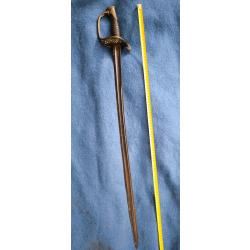 Sabre officier infanterie 1845 1855. Rare marquage lame : A Chassepot entrepreneur &agrave; Ch&acirc;tellerault