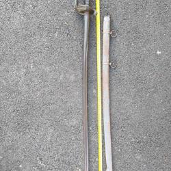 Sabre officier infanterie 1845 1855 +fourreau rare marquage A Chassepot entrepreneur &agrave; Ch&acirc;tellerault