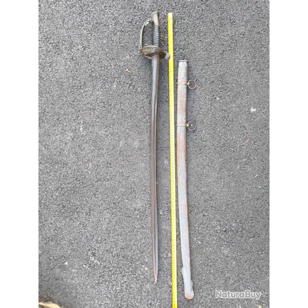 Sabre officier infanterie 1845 1855 +fourreau rare marquage A Chassepot entrepreneur � Ch�tellerault