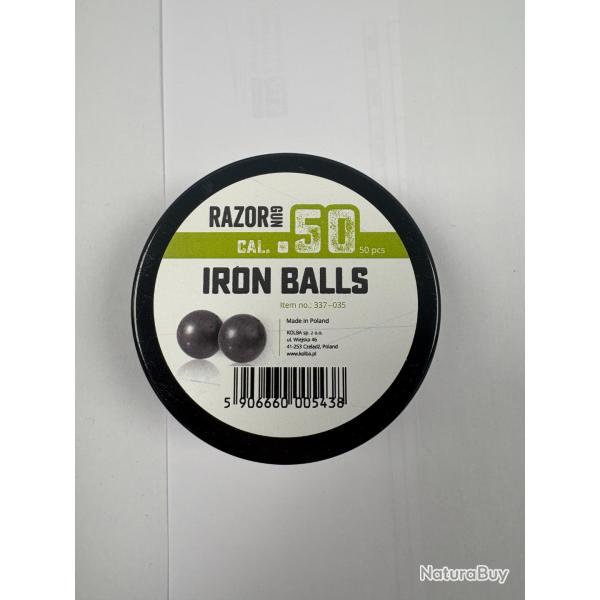 Balles caoutchouc / metal cal .50 Razor Gun (HDR 50)