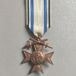 Croix du m&eacute;rite militaire, Merenti 1866 avec glaive, de 3&egrave;me classe. Bavi&egrave;re , Prusse WW1