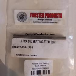 FORSTER Ultra Micrometer Seater DIE SEATING STEM 308 , 30.06, 30-30, 7.62x54R - DIESTRJ30-U308