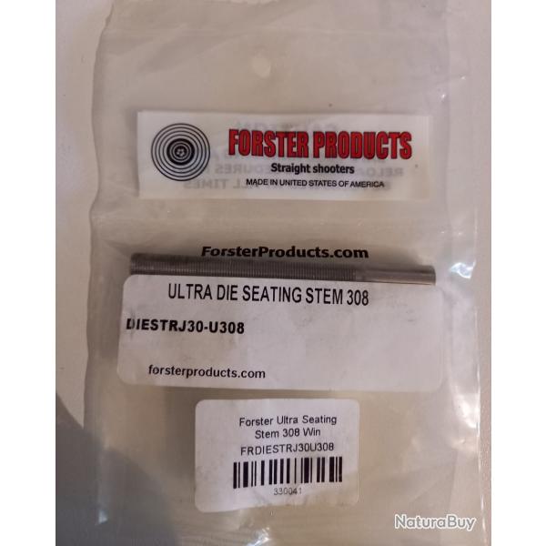 FORSTER Ultra Micrometer Seater DIE SEATING STEM 308 , 30.06, 30-30, 7.62x54R - DIESTRJ30-U308