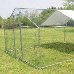Enclos pour volailles 12m&sup2; - Structure galvanis&eacute;e 4x3x2m