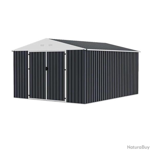 Abri de jardin Escaut en acier - 2 portes battantes