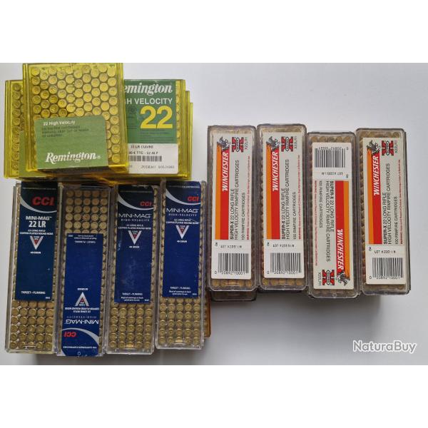 Lot de 3000 cartouches 22LR