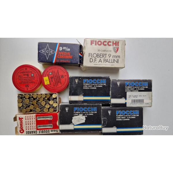 Lot de 489 cartouches 9 flobert