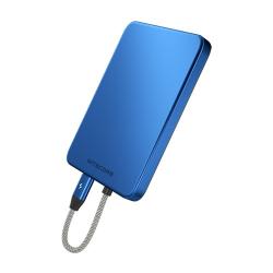 Powerbank Nitecore Pocket 5 Bleu  5000mAh - 22,5W - C&acirc;ble USB-C Int&eacute;gr&eacute; - Fixation Magn&eacute;tique
