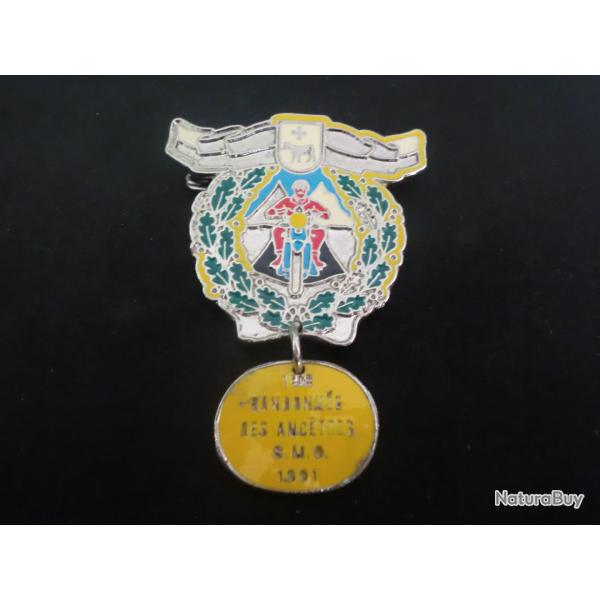 insigne broche S.M.O randonn�e des anc�tres  1991
