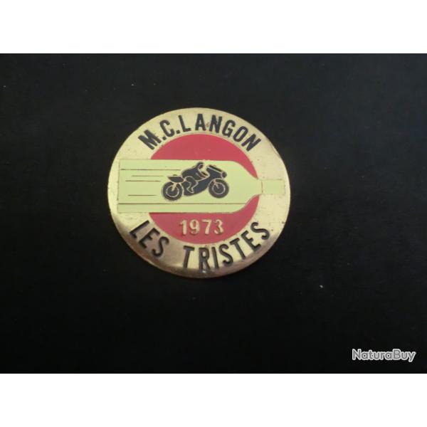 insigne broche M.C.LANGON  1973