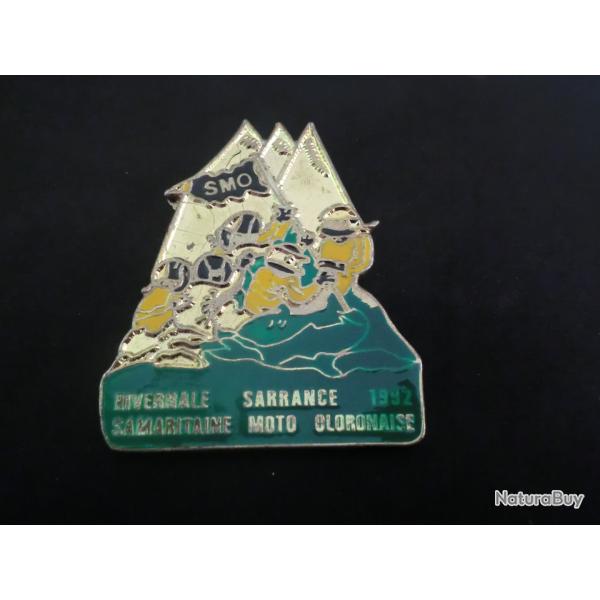 insigne broche HIVERNALE SARRANCE MOTO OLORANAISE 1992