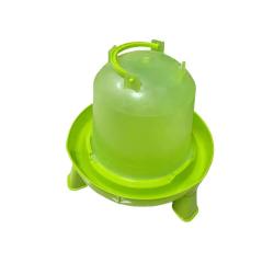 Abreuvoir sur pied avec poign&eacute;e 5L pour volailles - Vert
