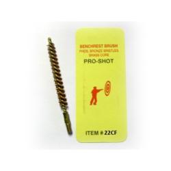 Ecouvillon bronze PRO-SHOT mont&eacute; sur tige laiton pour cal.22/.223