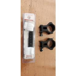 Montage collier remington 30mmet rail picatinny 21mm