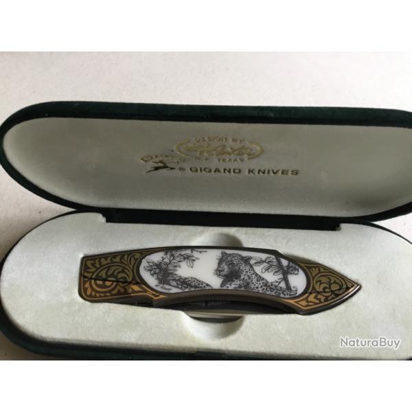 COUTEAU PLIANT - GIGAND KNIVES - TEXAS - ENDANGUED SPECIES