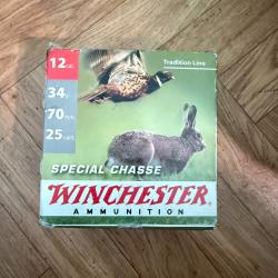 CARTOUCHE DE CHASSE WINCHESTER SP&Eacute;CIAL CHASSE NICKEL&Eacute; - 34G - CALIBRE 12 - Plomb N&deg;3