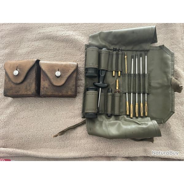 Kit de nettoyage + cartouchi�re (origine) Suisse pour armes longues r�glementaires K31 / K11 / G11.