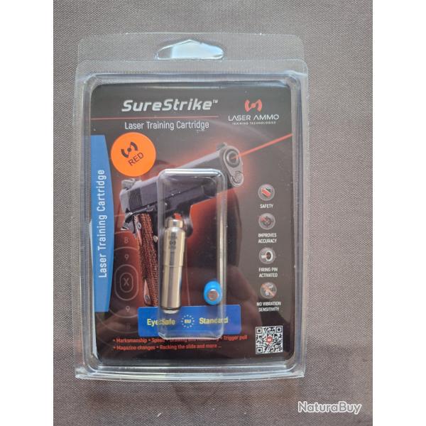 Cartouche surestrike laser ammo 9 mm - laser rouge.