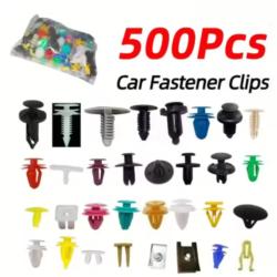 Kit 500 Clips Fixation Voiture Rivets Plastique Pare-chocs Porte Garniture Auto