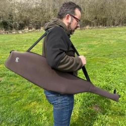 HOUSSE JAKELE POUR CARABINE - EN NEOPRENE - MARRON - TAILLE UNIQUE 1� sans prix de r&eacute;serve !!