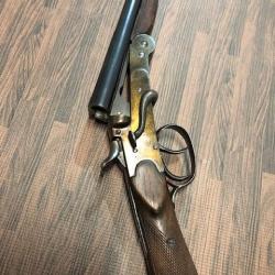 Carabine de jardin  calibre 12 mm &agrave; clef de serpent, chiens ext&eacute;rieurs.