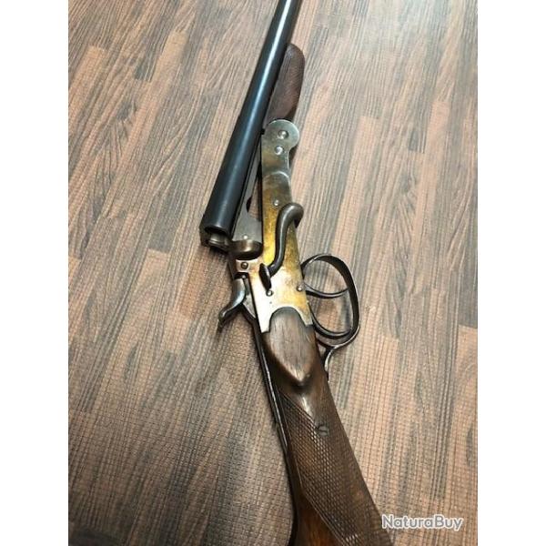 Carabine de jardin  calibre 12 mm � clef de serpent, chiens ext�rieurs.