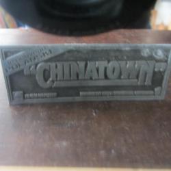 Plaque impression publicitaire film Chinatown 1974