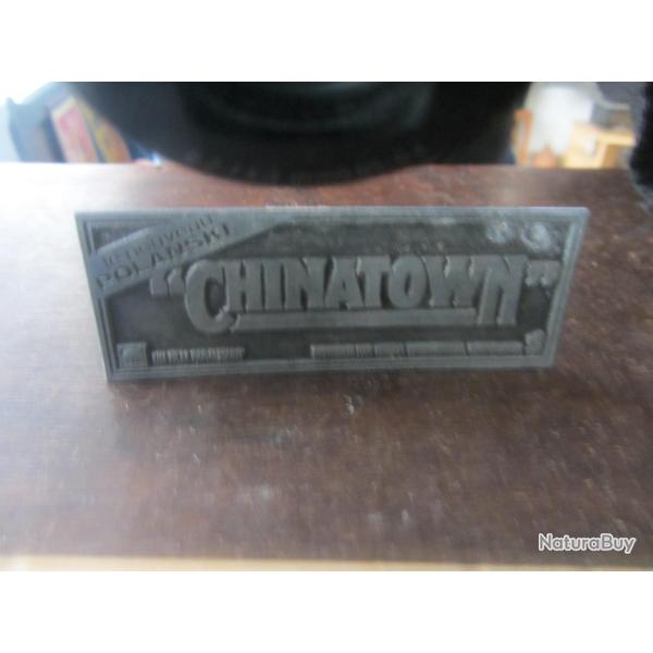 Plaque impression publicitaire film Chinatown 1974