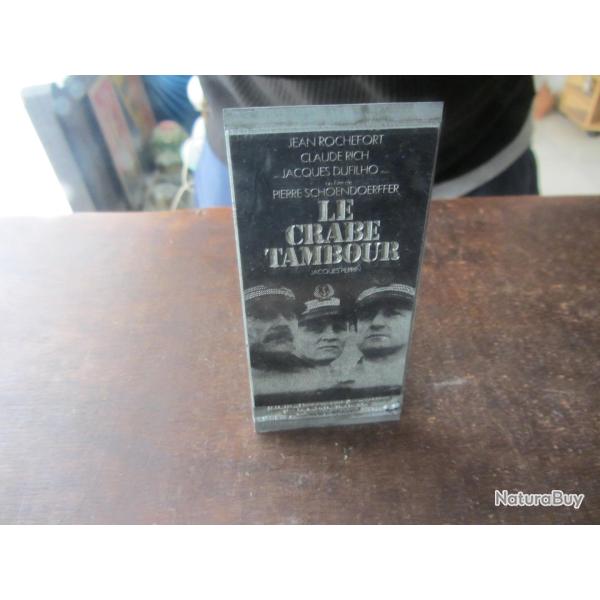 Plaque impression publicitaire film le crabe tambour 1976