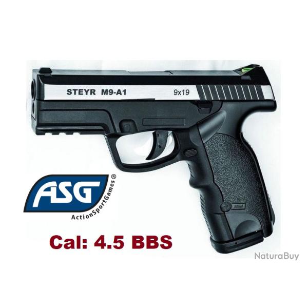Pistolet STEYR  M9-A1  bicolore  ASG - Co2  Billes Acier Cal 4.5