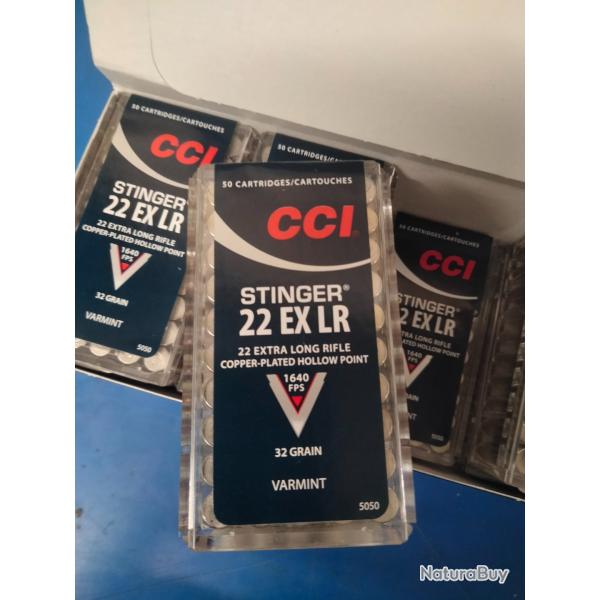 Munitions CCI Stinger 22 Lr par 10 bo�tes.